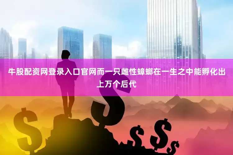 牛股配资网登录入口官网而一只雌性蟑螂在一生之中能孵化出上万个后代