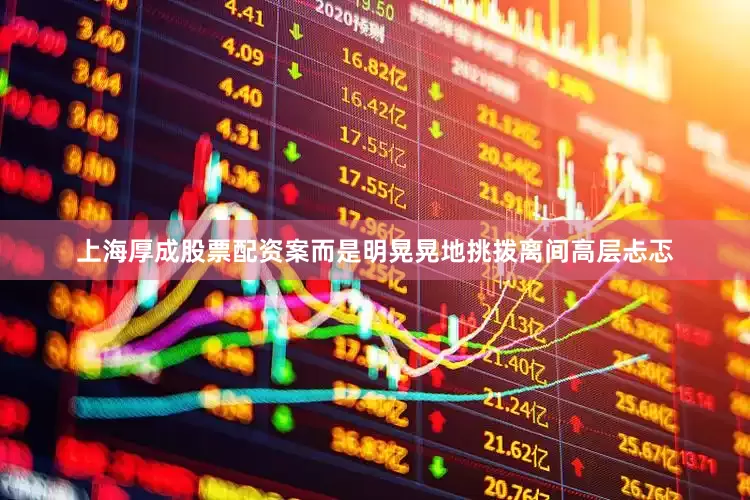 上海厚成股票配资案而是明晃晃地挑拨离间高层忐忑